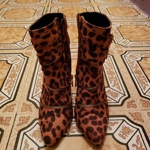 Cheetah booties